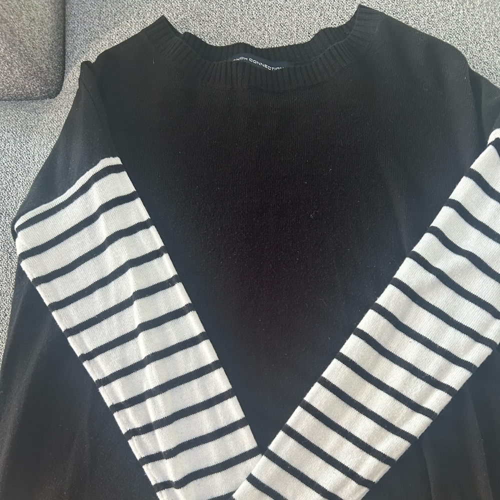 French Connection black & white sweater